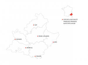 Implantation de la Mutualité Française Sud en région PACA