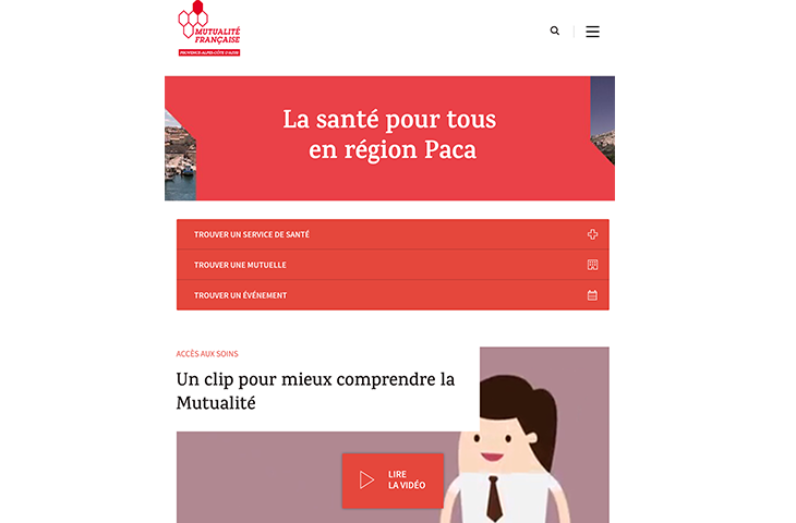 Le nouveau site Internet de la Mutualité Française Provence-Alpes-Côte d'Azur